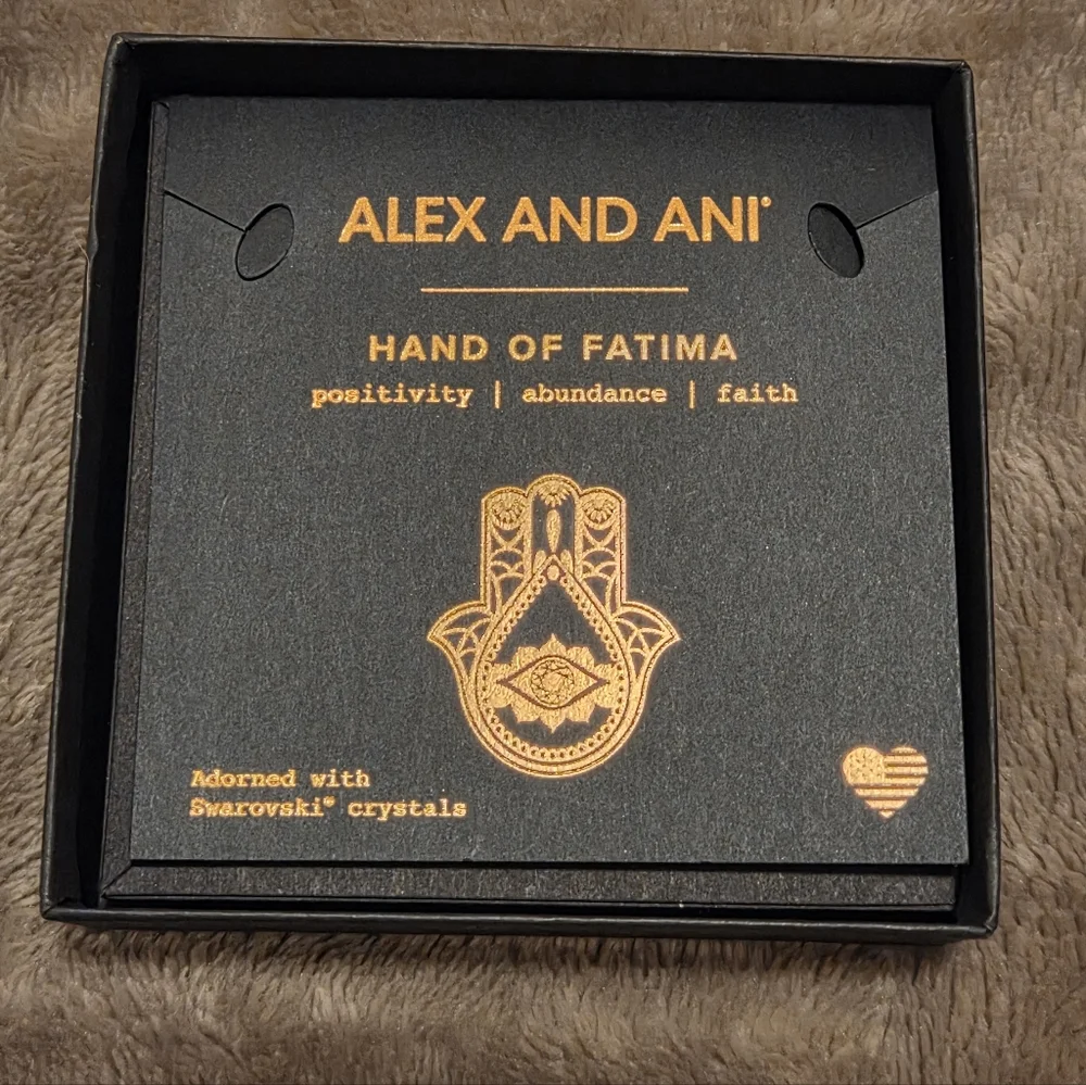 Alex and Ani Gold Hamsa Charm Bracelet
